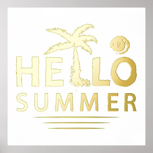 こんにちは夏 箔ポスター (正面)