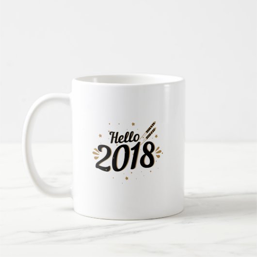こんにちは大晦日2018 コーヒーマグカップ (左)