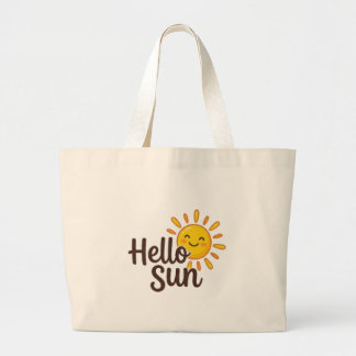 こんにちは太陽 ラージトートバッグ