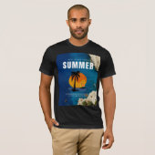 こんにちは太陽、素晴らしい夏のデザイン。 Tシャツ (正面フル)
