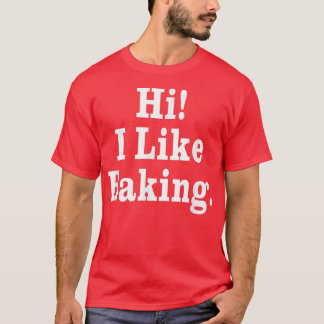 こんにちは好きベーキング Tシャツ