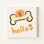 こんにちは子犬：陽気な ノートブック (裏面)