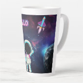 こんにちは宇宙。 カフェラテマグ (右アングル)