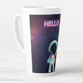こんにちは宇宙。 カフェラテマグ (左アングル)