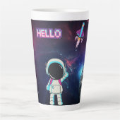 こんにちは宇宙。 カフェラテマグ (正面)