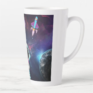 こんにちは宇宙。 カフェラテマグ