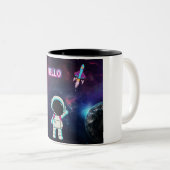こんにちは宇宙。 ツートーンマグカップ (正面右)