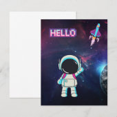 こんにちは宇宙。 出欠カード (正面/裏面)