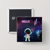 こんにちは宇宙。 缶バッジ (正面&裏面)
