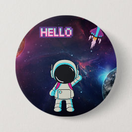 こんにちは宇宙。 缶バッジ