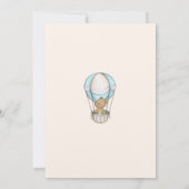 こんにちは小さい1テディベアバルーンベビーシャワー 招待状 (裏面)