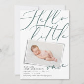 こんにちは小さな一モダン枚 案内状 (正面)