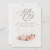 こんにちは小さな一モダン枚 案内状 (正面)