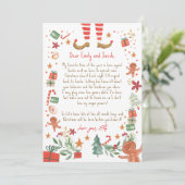 こんにちは小妖精や小人からの到着レター私は戻るクリスマス 招待状 (スタンド正面)