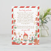 こんにちは小妖精や小人からの到着レター私は戻るクリスマス 招待状 (スタンド正面)