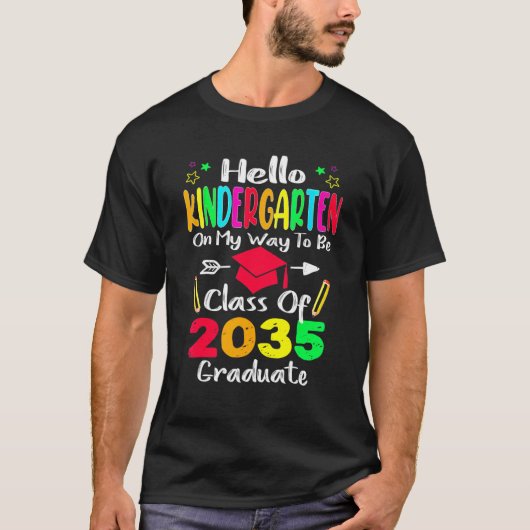 こんにちは幼稚園　２０３５年度入学 Tシャツ (正面)