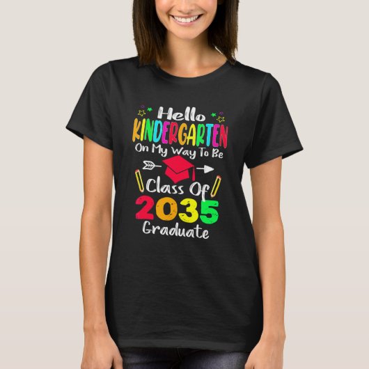 こんにちは幼稚園　２０３５年度新学期 Tシャツ (正面)