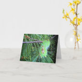 こんにちは幼虫のnotecard カード (黄色い花)