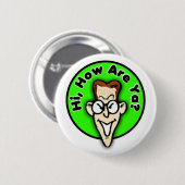 こんにちは御元気ですか? ボタン 缶バッジ (正面&裏面)