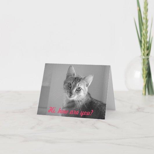 こんにちは御元気ですか? メッセージカード カード (正面)