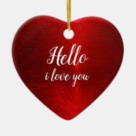 こんにちは愛してる セラミックオーナメント