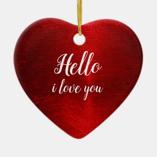 こんにちは愛してる セラミックオーナメント (正面)