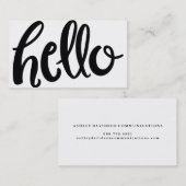 こんにちは手の教養がある名刺 名刺 (正面/裏面)