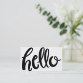 こんにちは手の教養がある名刺 名刺 (スタンド正面)