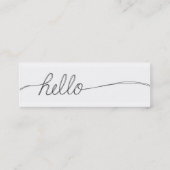 こんにちは手書きのノート スキニー名刺 (裏面)