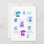 こんにちは挨拶状 カード (正面)