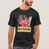 こんにちは数学の先生 アップル先生 Tシャツ (正面)