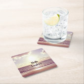 "こんにちは日光"の写真の引用文 スクエアペーパーコースター (インサイチュ)