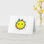 こんにちは日光 カード (黄色い花)