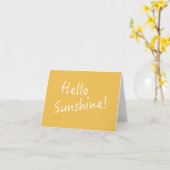 こんにちは日光-メッセージカード-黄色 カード (黄色い花)