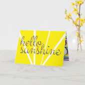 こんにちは日光! 挨拶状 カード (黄色い花)