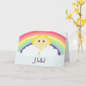 こんにちは日光! 挨拶状 カード (黄色い花)