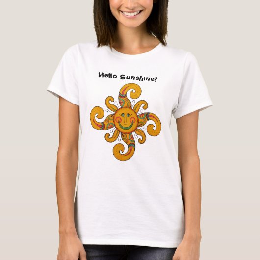 "こんにちは日光!" Tシャツ (正面)