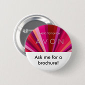 こんにちは明日、パンフレットのための私に尋ねて下さい! 缶バッジ (正面&裏面)