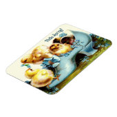 こんにちは春。ヴィンテージイースターチックギフトマグネット マグネット (左側)