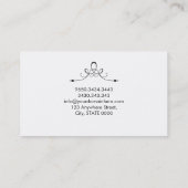 こんにちは最小主義の白い名刺 名刺 (裏面)