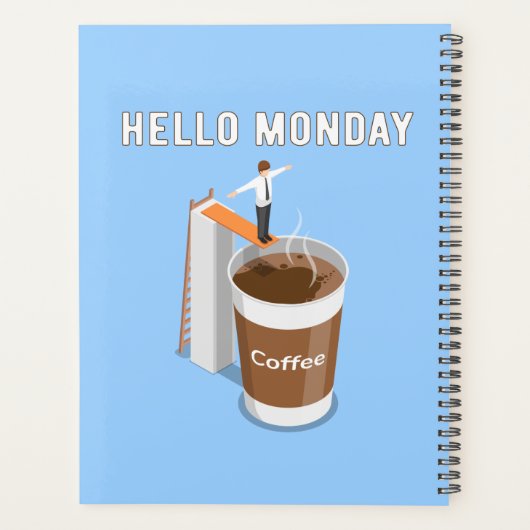 こんにちは月曜はコーヒーが足りない プランナー手帳 (裏面)