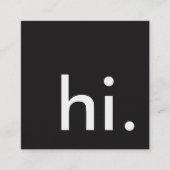 こんにちは正方形 スクエア名刺 (正面)