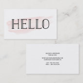 こんにちは水彩画の打撃|の名刺 名刺 (正面/裏面)