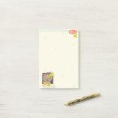 こんにちは猫4つx 6つのポスト・イット ポストイット (デスク上)