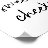 こんにちは甘い頬おもしろいトイレ ポスター (角)