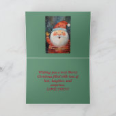 こんにちは甥のクリスマスカード サンキューカード (内部)
