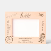 こんにちは男の子の名前6 x 4, 7 x 5写真 レーザー彫刻フレーム (正面)