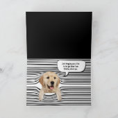 こんにちは白黒ストライプの カード (内部)