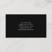 こんにちは白黒名刺の挨拶 名刺 (裏面)