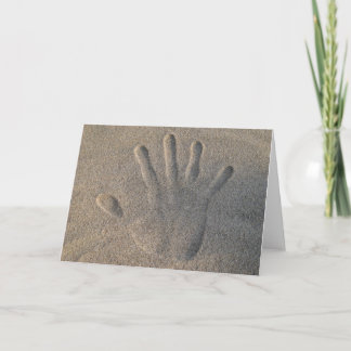 こんにちは砂で カード